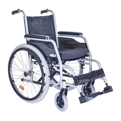 Cadeira de rodas de alumínio para serviços pesados--4637
